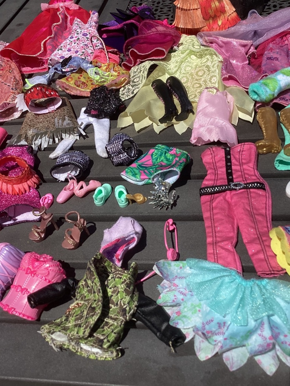 Huge 60+Piece Lot Barbie Doll Clothes Vintage Dresses Shoes Jackets Pants 👠👗👢